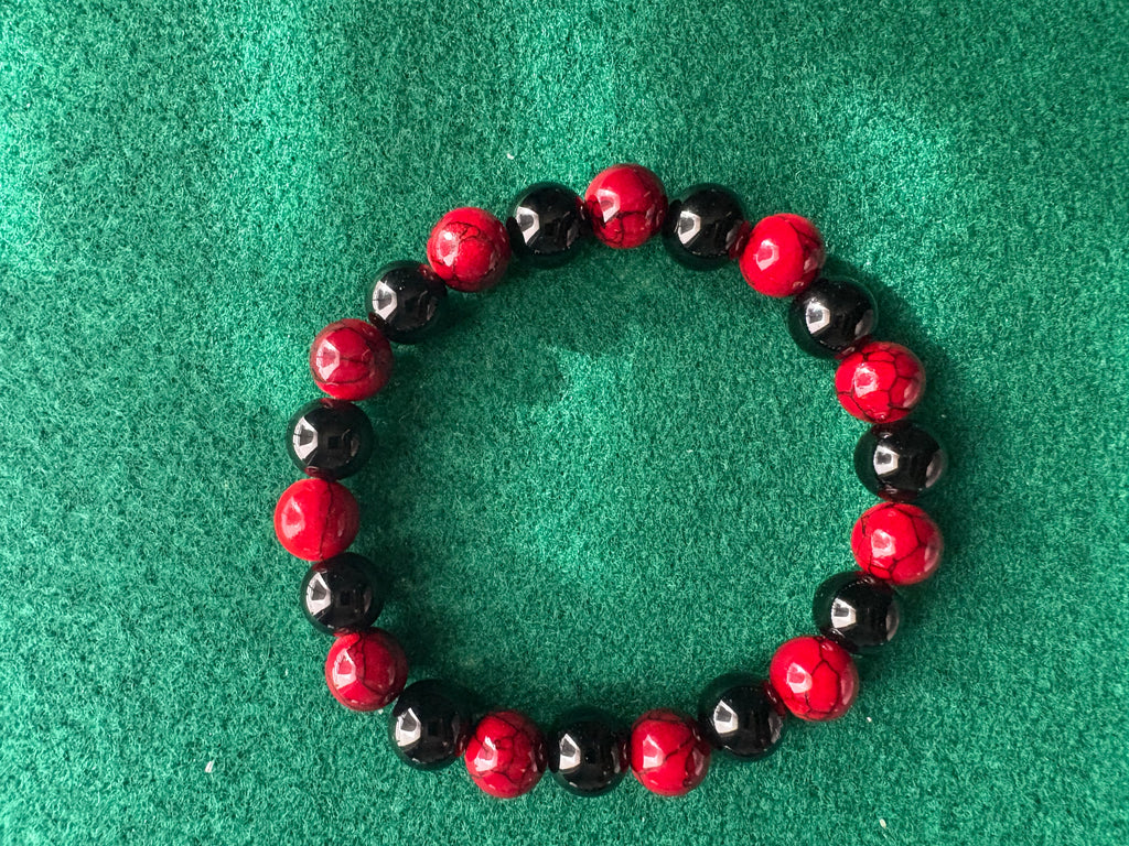 Cracked Red & Black