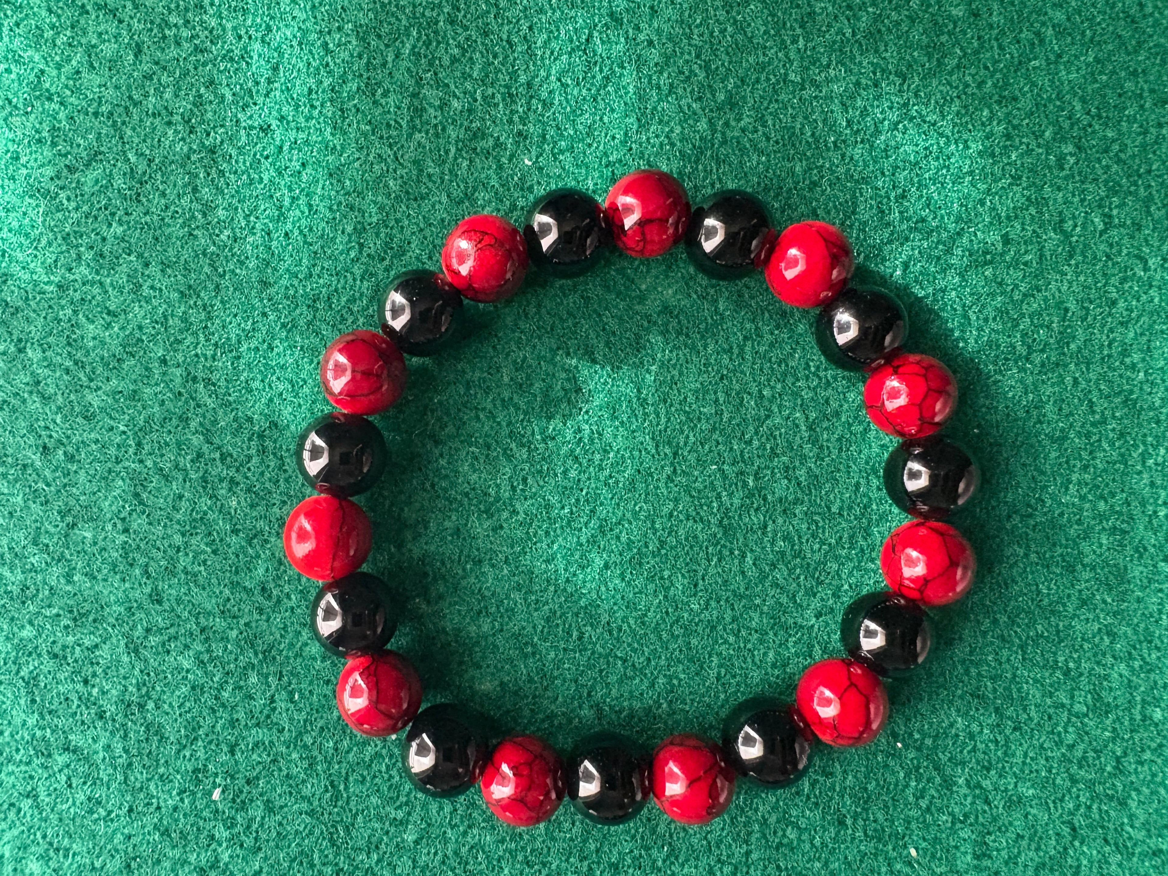Cracked Red & Black